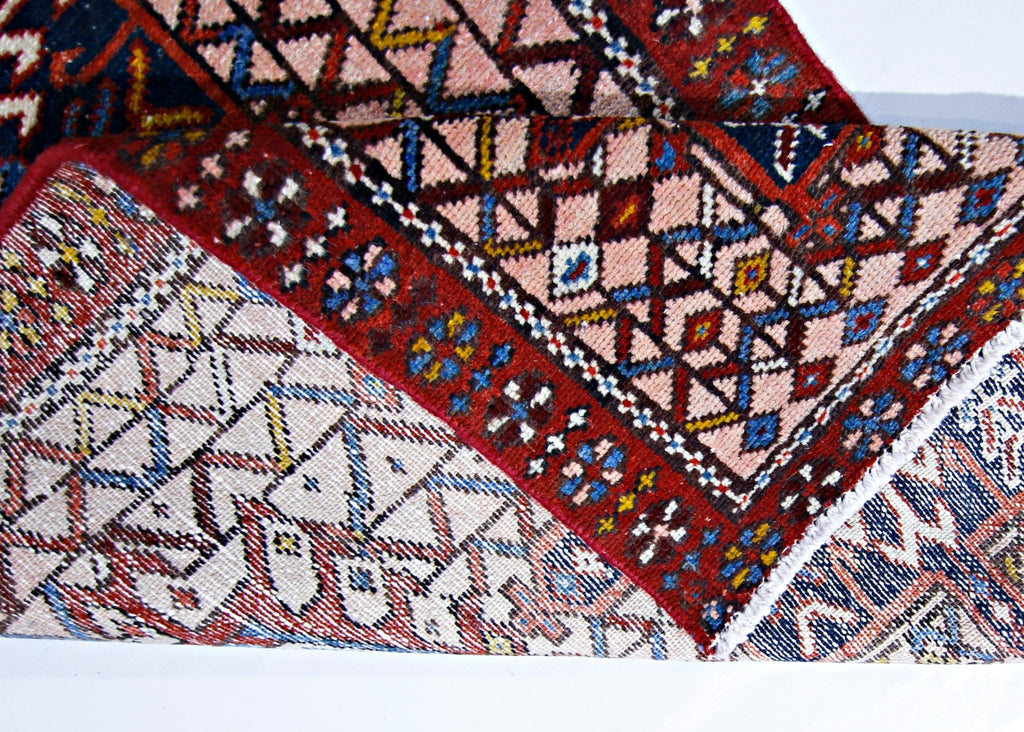 Handmade Vintage Persian Karaja Hallway Runner | 234 x 64 cm | 7'9" x 2'3" - Najaf Rugs & Textile