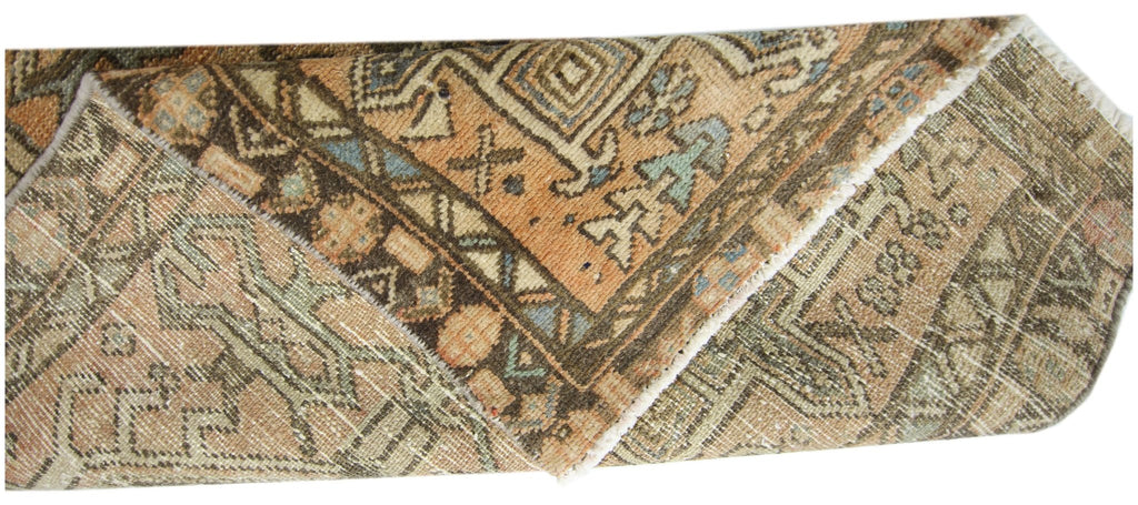 Handmade Vintage Persian Karaja Hallway Runner | 318 x 70 cm | 10'5" x 2'4" - Najaf Rugs & Textile