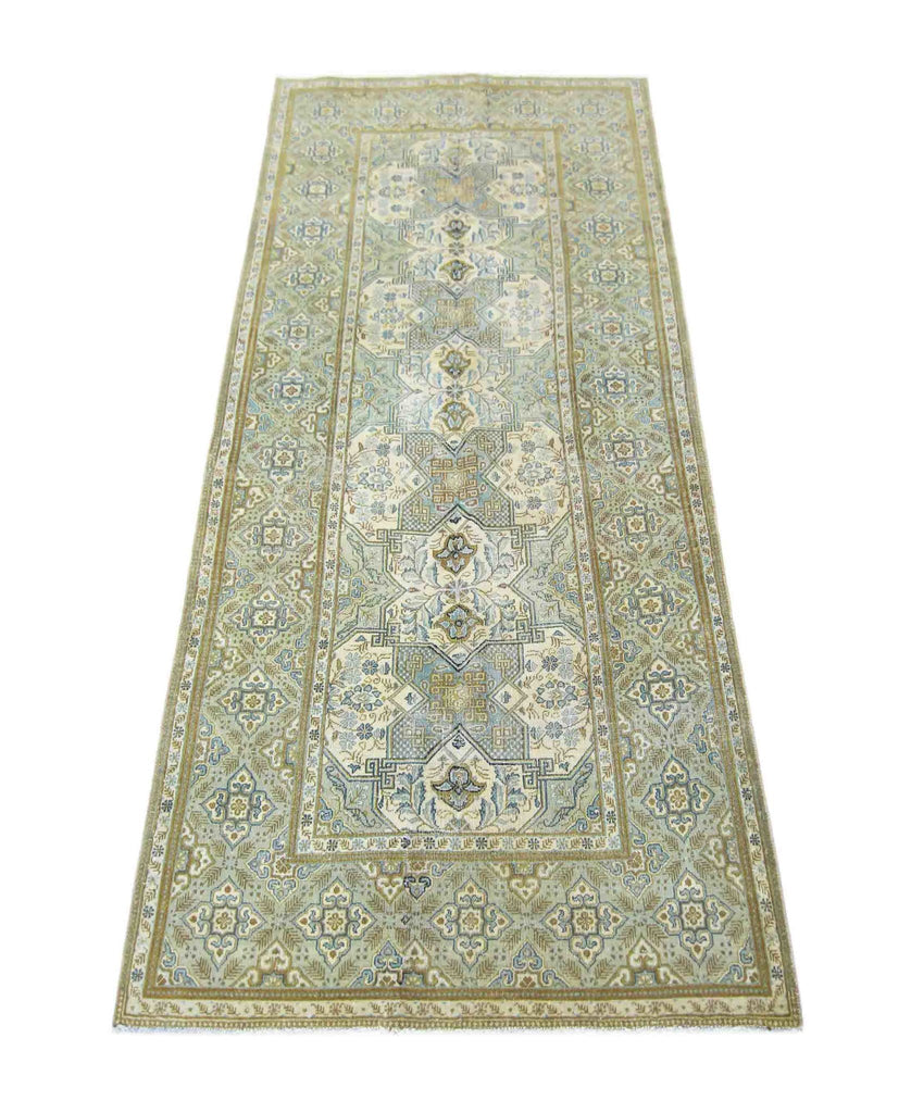 Handmade Vintage Persian Kashan Hallway Runner | 204 x 93 cm | 6'8" x 3' - Najaf Rugs & Textile