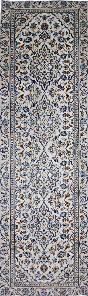 Handmade Vintage Persian Kashan Hallway Runner | 283 x 83 cm | 9'3" x 2'9" - Najaf Rugs & Textile
