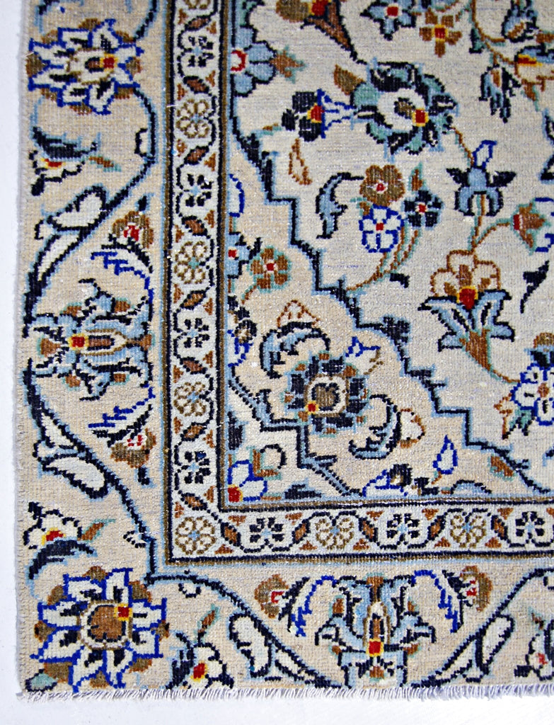 Handmade Vintage Persian Kashan Hallway Runner | 283 x 83 cm | 9'3" x 2'9" - Najaf Rugs & Textile