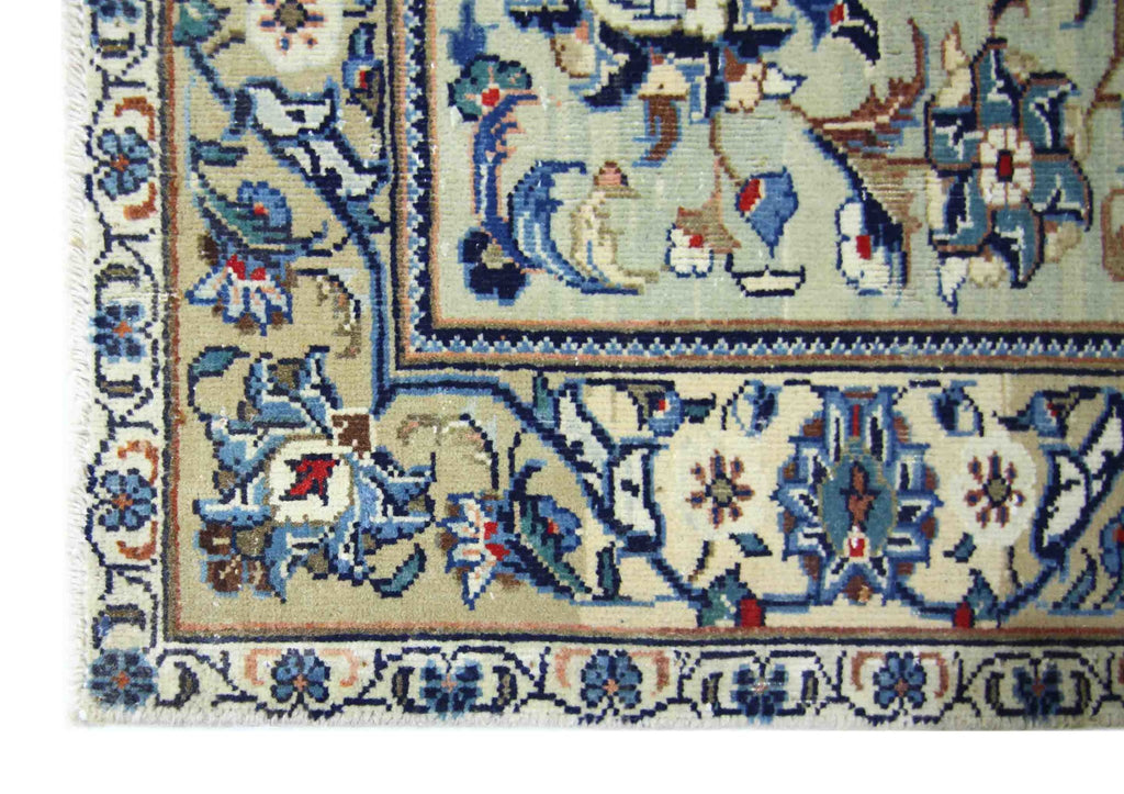 Handmade Vintage Persian Kashan Rug | 148 x 108 cm | 4'10" x 3'6" - Najaf Rugs & Textile