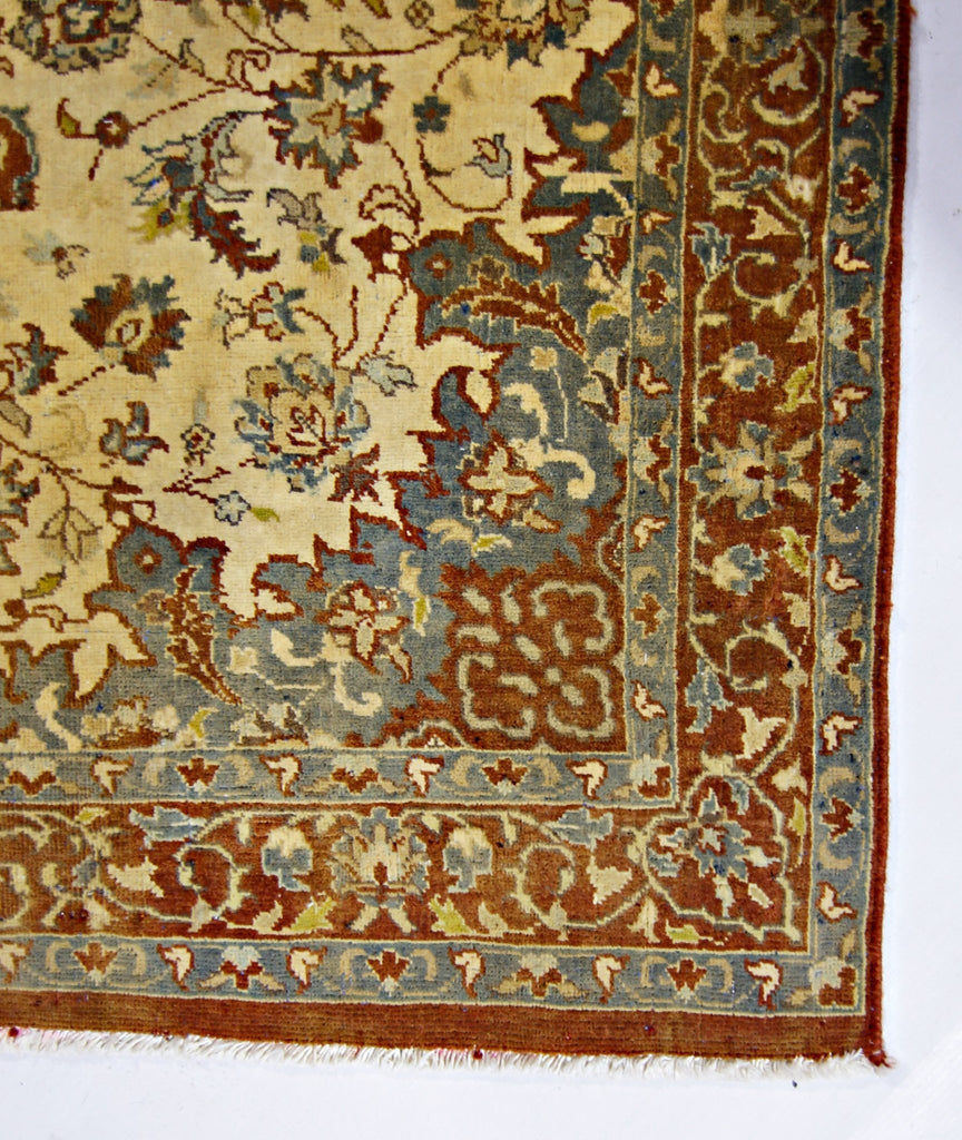 Handmade Vintage Persian Kashan Rug | 155 x 99 cm | 5'1" x 3'3" - Najaf Rugs & Textile
