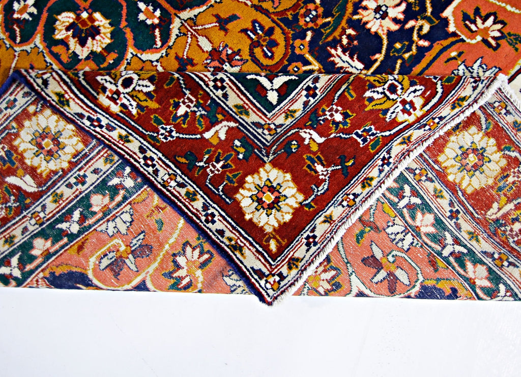 Handmade Vintage Persian Kashan Rug | 185 x 121 cm | 6'1" x 3'11" - Najaf Rugs & Textile