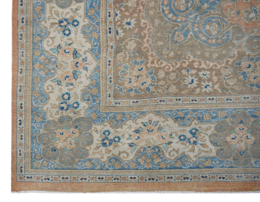 Handmade Vintage Persian Kashan Rug | 398 x 297 cm | 13' x 9'9" - Najaf Rugs & Textile