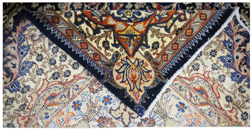 Handmade Vintage Persian Kashmar Rug | 387 x 305 cm | 12'8" x 10' - Najaf Rugs & Textile