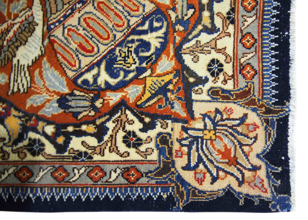 Handmade Vintage Persian Kashmar Rug | 387 x 305 cm | 12'8" x 10' - Najaf Rugs & Textile