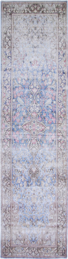 Handmade Vintage Persian Kerman Hallway Runner | 284 x 70 cm | 9'4" x 2'4" - Najaf Rugs & Textile