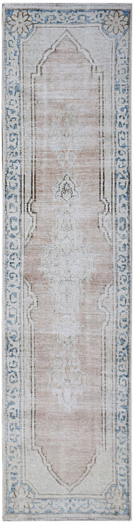 Handmade Vintage Persian Kerman Hallway Runner | 299 x 72 cm | 9'10" x 2'5" - Najaf Rugs & Textile
