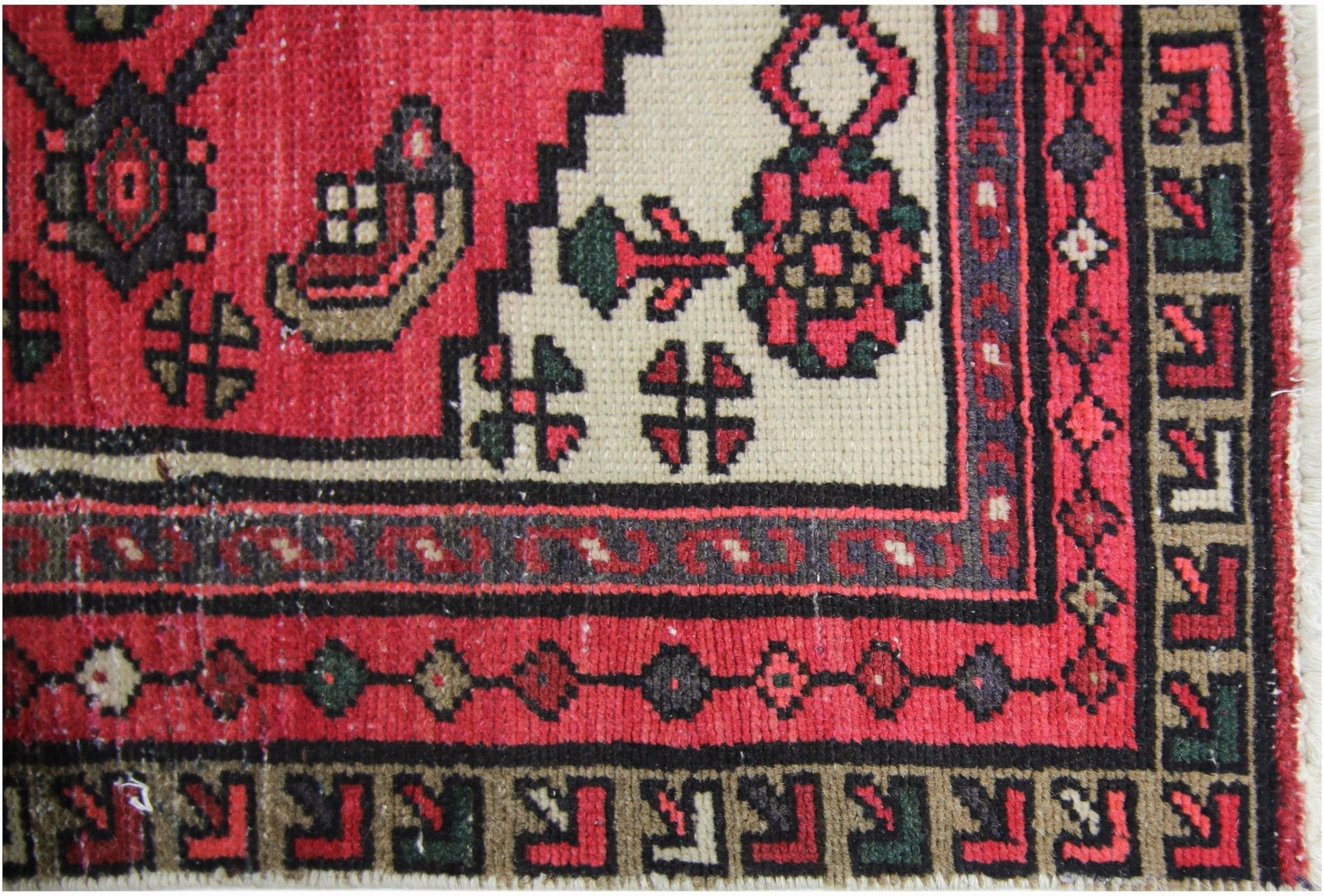Handmade Vintage Persian Kerman Rug | 114 x 67 cm | 3'9" x 2'2" - Najaf Rugs & Textile