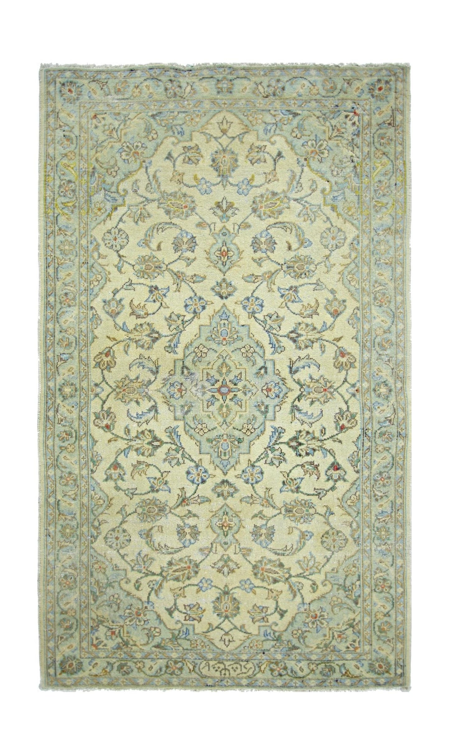Handmade Vintage Persian Kerman Rug | 121 x 72 cm | 4' x 2'4" - Najaf Rugs & Textile