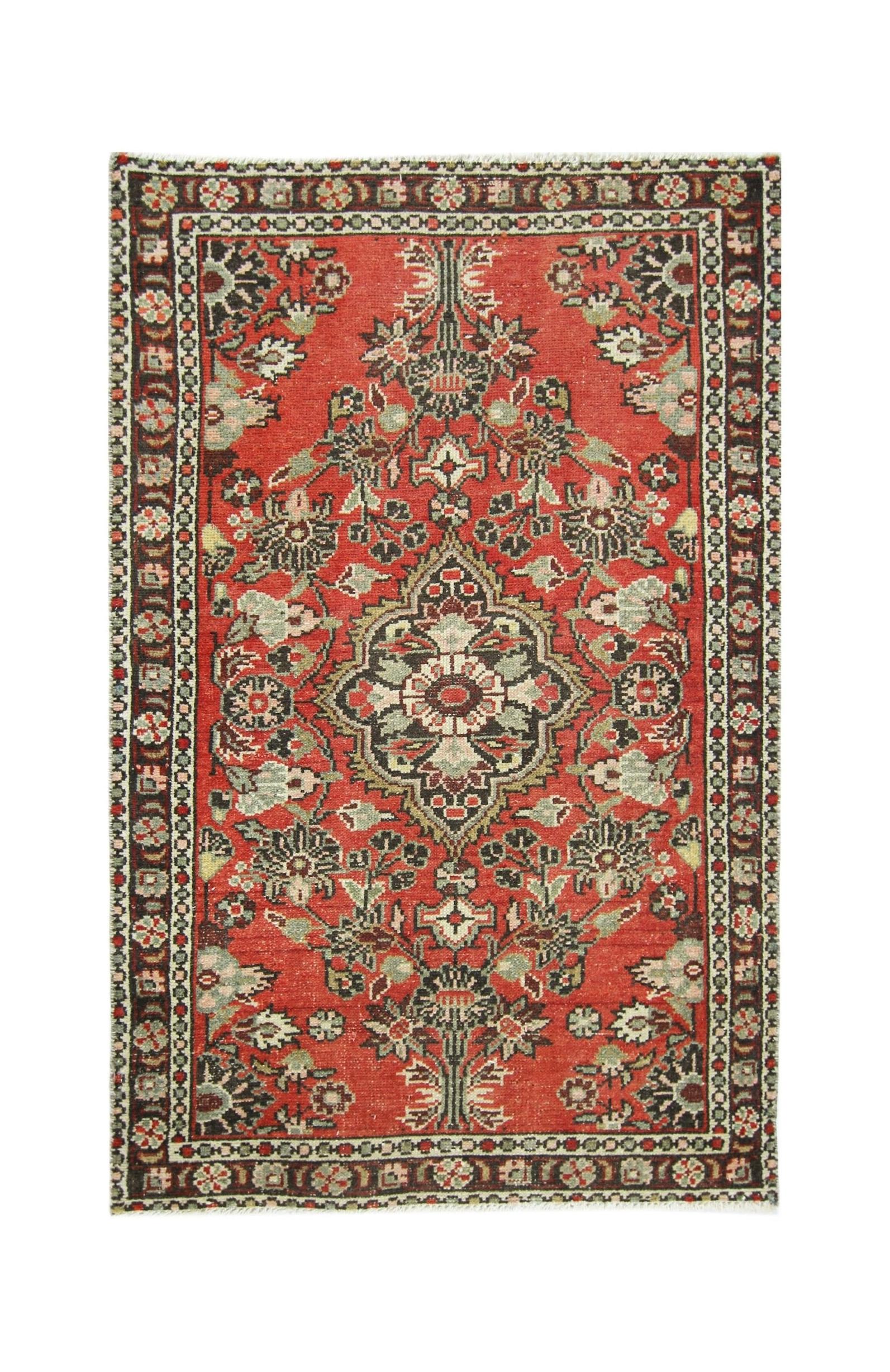 Handmade Vintage Persian Kerman Rug | 121 x 77 cm | 4' x 2'6" - Najaf Rugs & Textile