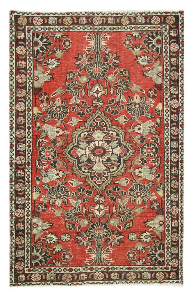 Handmade Vintage Persian Kerman Rug | 121 x 77 cm | 4' x 2'6" - Najaf Rugs & Textile