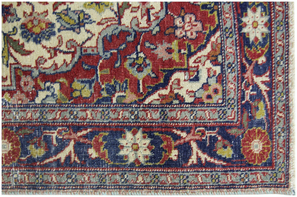 Handmade Vintage Persian Kerman Rug | 129 x 83 cm | 4'3" x 2'9" - Najaf Rugs & Textile