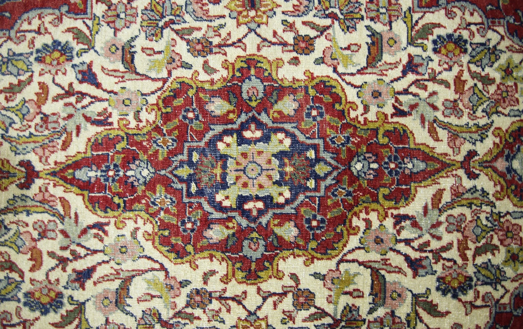 Handmade Vintage Persian Kerman Rug | 129 x 83 cm | 4'3" x 2'9" - Najaf Rugs & Textile