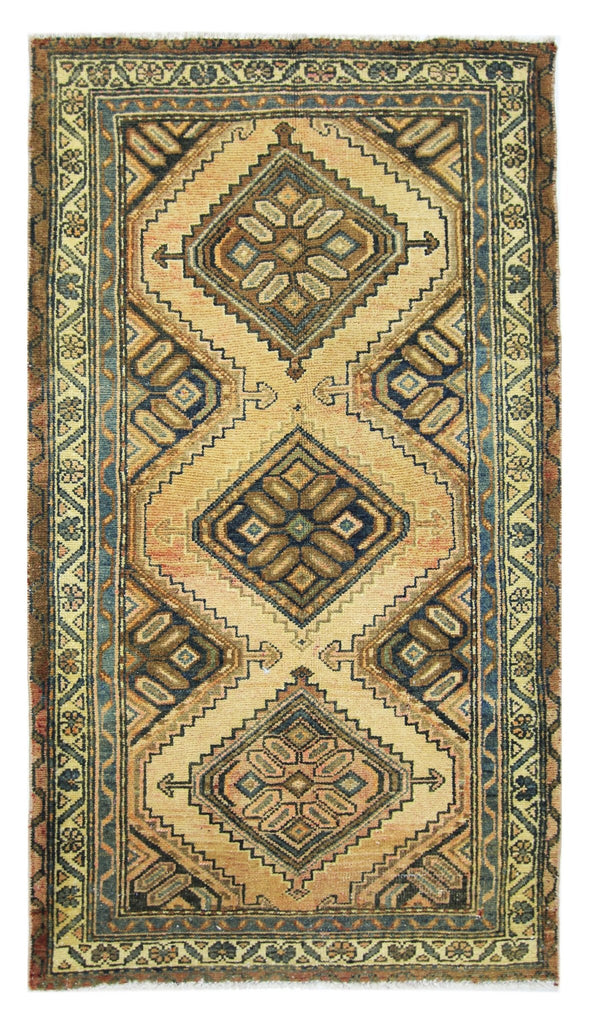 Handmade Vintage Persian Kerman Rug | 132 x 74 cm | 4'4" x 2'5" - Najaf Rugs & Textile