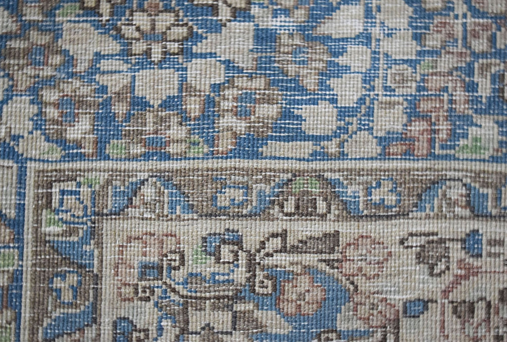 Handmade Vintage Persian Kerman Rug | 134 x 132 cm | 4'5" x 4'5" - Najaf Rugs & Textile