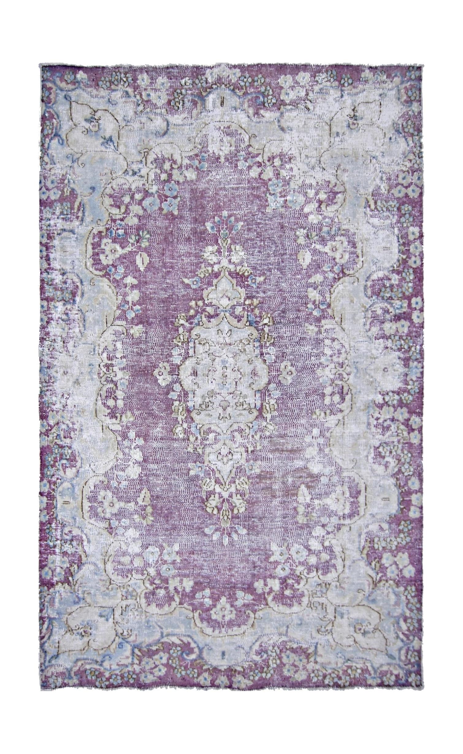 Handmade Vintage Persian Kerman Rug | 140 x 88 cm | 4'7" x 2'10" - Najaf Rugs & Textile