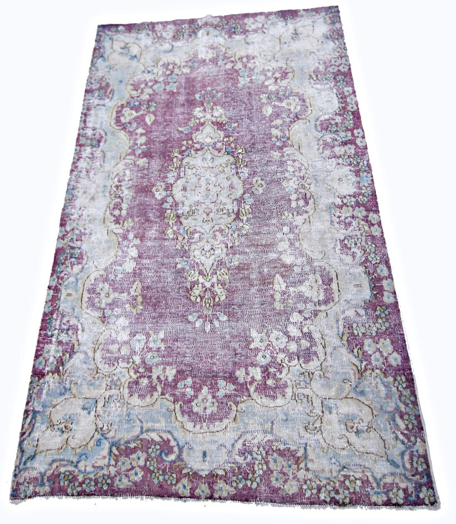 Handmade Vintage Persian Kerman Rug | 140 x 88 cm | 4'7" x 2'10" - Najaf Rugs & Textile