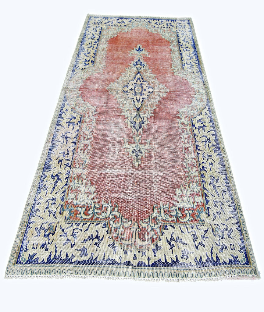 Handmade Vintage Persian Kerman Rug | 140 x 89 cm | 4'7" x 2'11" - Najaf Rugs & Textile