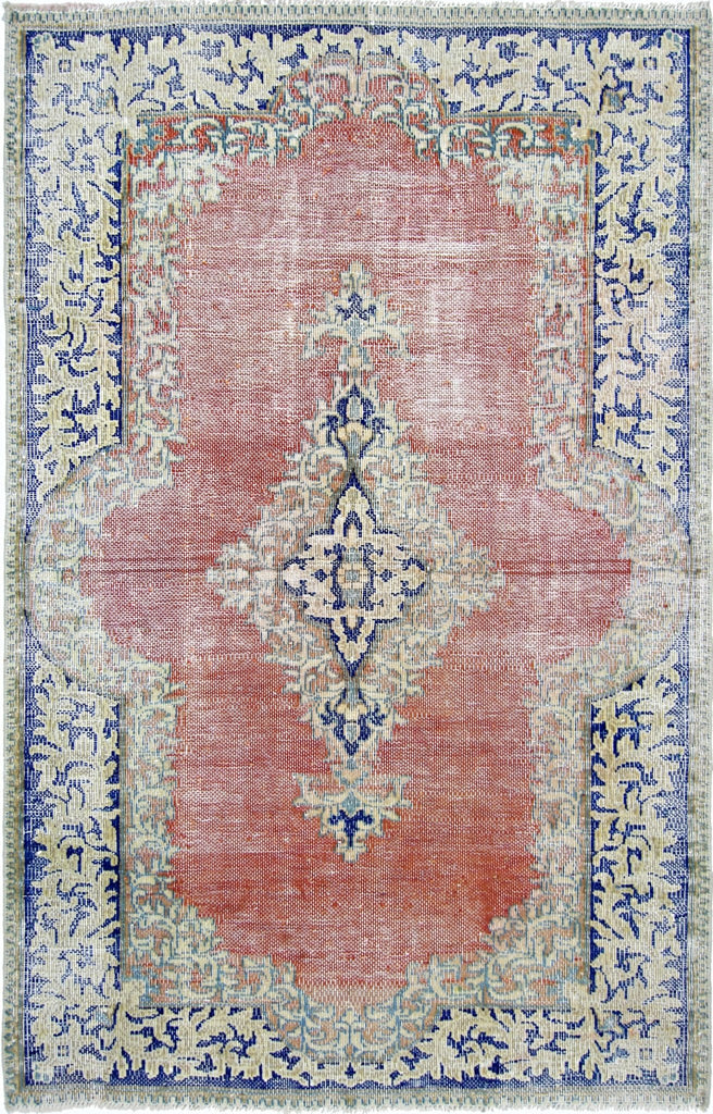 Handmade Vintage Persian Kerman Rug | 140 x 89 cm | 4'7" x 2'11" - Najaf Rugs & Textile