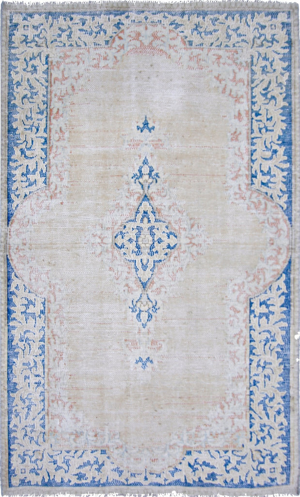 Handmade Vintage Persian Kerman Rug | 141 x 86 cm | 4'7" x 2'10" - Najaf Rugs & Textile