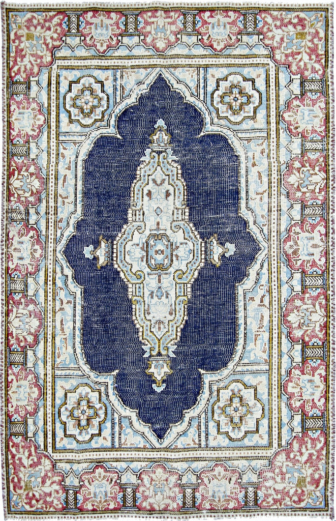 Handmade Vintage Persian Kerman Rug | 142 x 86 cm | 4'8" x 2'10" - Najaf Rugs & Textile