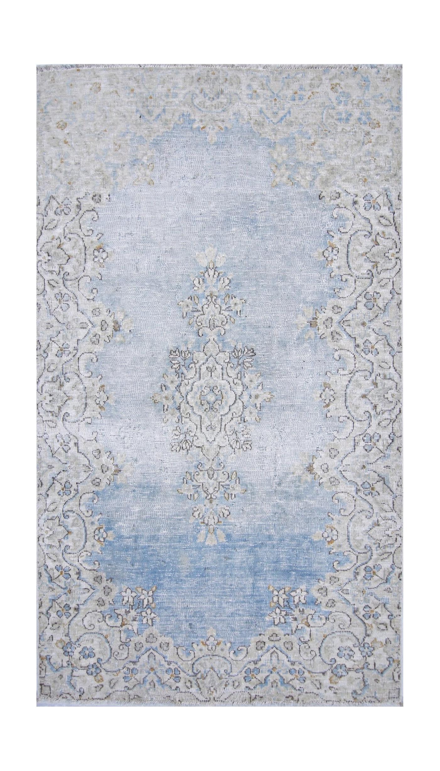 Handmade Vintage Persian Kerman Rug | 145 x 83 cm | 4'9" x 2'9" - Najaf Rugs & Textile