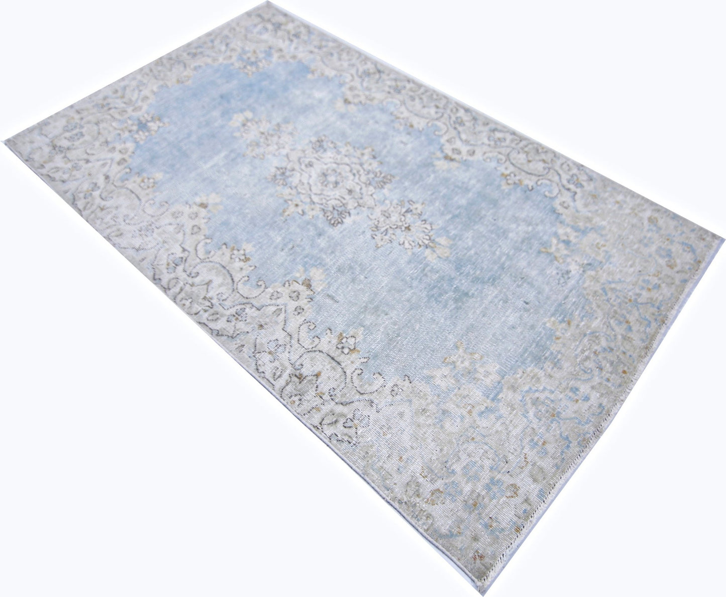 Handmade Vintage Persian Kerman Rug | 145 x 86 cm | 4'9" x 2'10" - Najaf Rugs & Textile