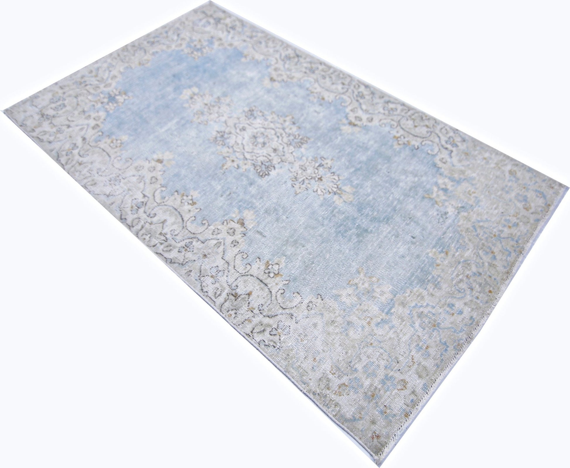 Handmade Vintage Persian Kerman Rug | 145 x 86 cm | 4'9" x 2'10" - Najaf Rugs & Textile