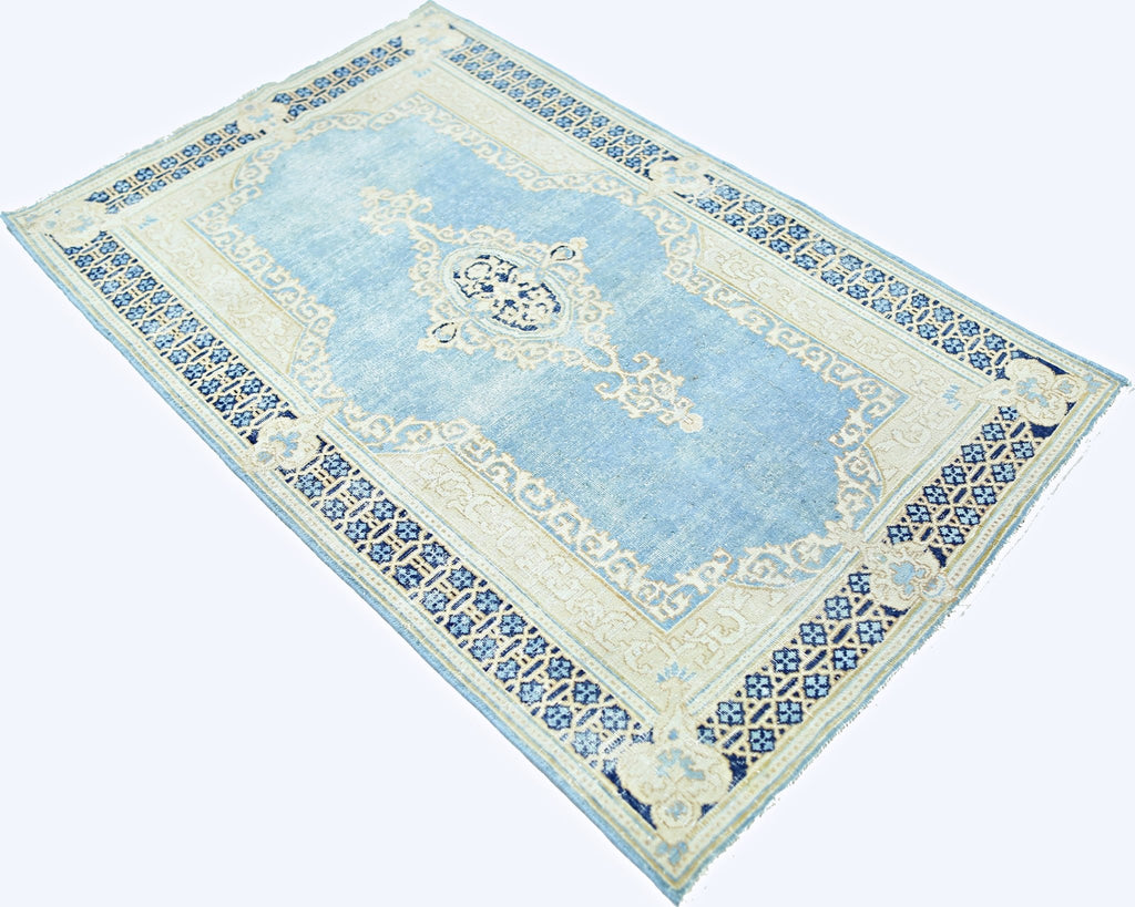 Handmade Vintage Persian Kerman Rug | 146 x 90 cm | 4'9" x 2'11" - Najaf Rugs & Textile