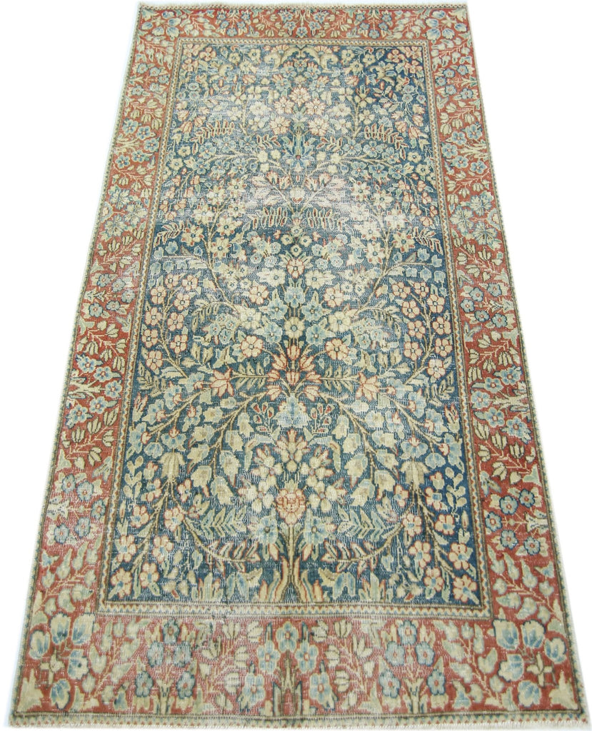 Handmade Vintage Persian Kerman Rug | 156 x 86 cm | 5'1" x 2'10" - Najaf Rugs & Textile