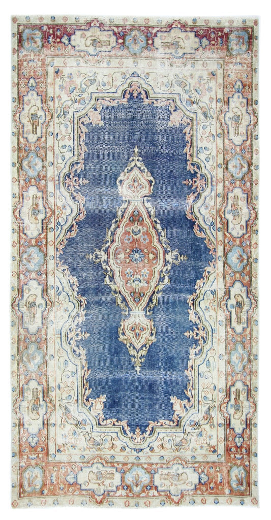 Handmade Vintage Persian Kerman Rug | 174 x 87 cm | 5'8" x 2'10" - Najaf Rugs & Textile