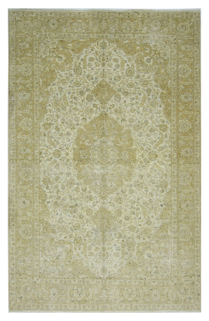 Handmade Vintage Persian Kerman Rug | 213 x 139 cm | 7' x 4'6" - Najaf Rugs & Textile