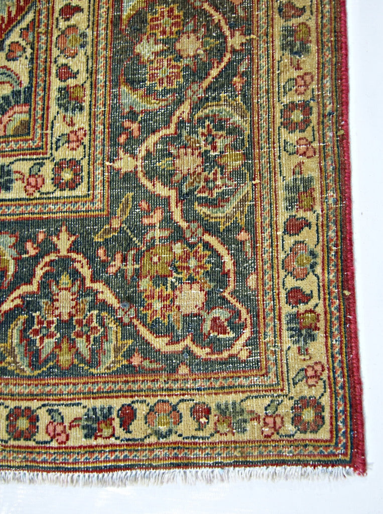 Handmade Vintage Persian Kerman Rug | 215 x 144 cm | 7'1" x 4'9" - Najaf Rugs & Textile