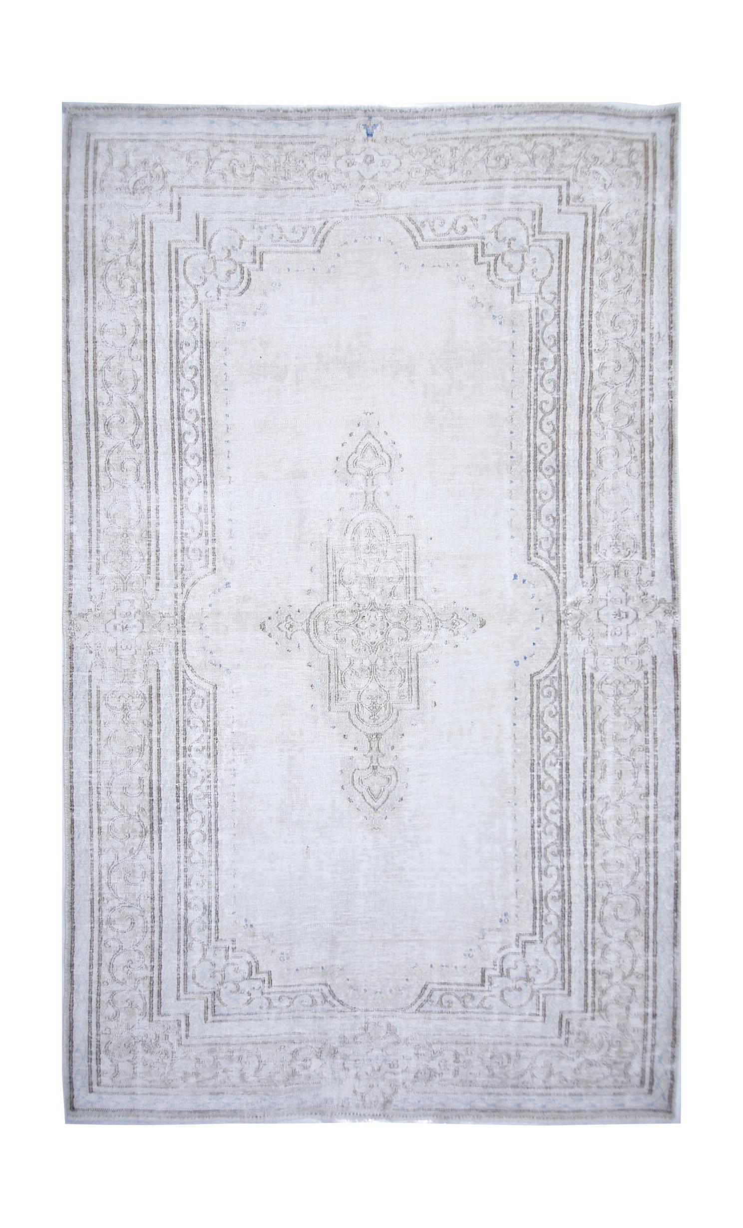 Handmade Vintage Persian Kerman Rug | 238 x 141 cm | 7'9" x 4'8" - Najaf Rugs & Textile