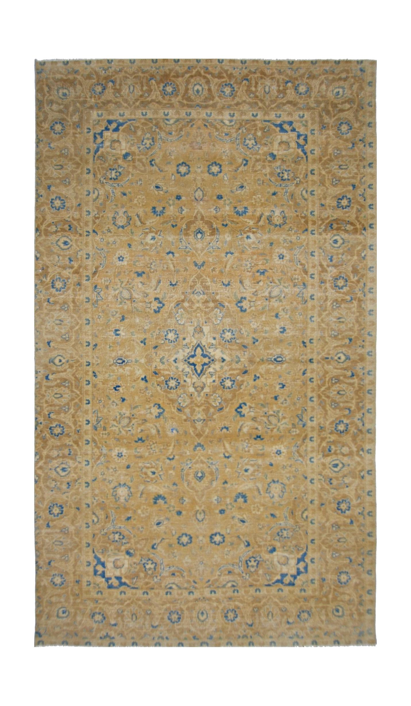 Handmade Vintage Persian Kerman Rug | 250 x 135 cm | 8'3" x 4'5" - Najaf Rugs & Textile