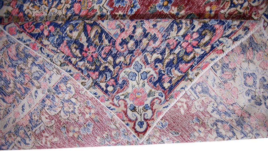 Handmade Vintage Persian Kerman Rug | 262 x 196 cm | 8'7" x 6'5" - Najaf Rugs & Textile