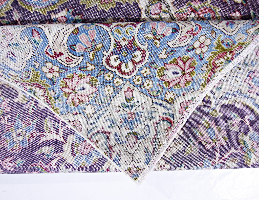 Handmade Vintage Persian Kerman Rug | 283 x 198 cm | 9'4" x 6'6" - Najaf Rugs & Textile