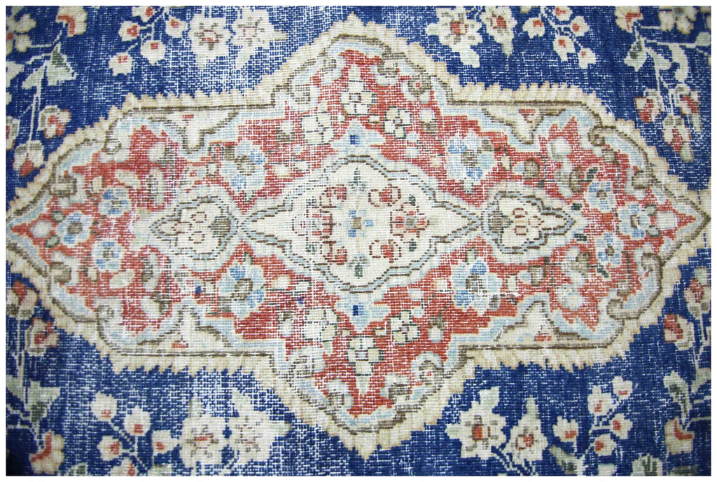 Handmade Vintage Persian Kerman Rug | 302 x 215 cm | 9'11" x 7'10" - Najaf Rugs & Textile