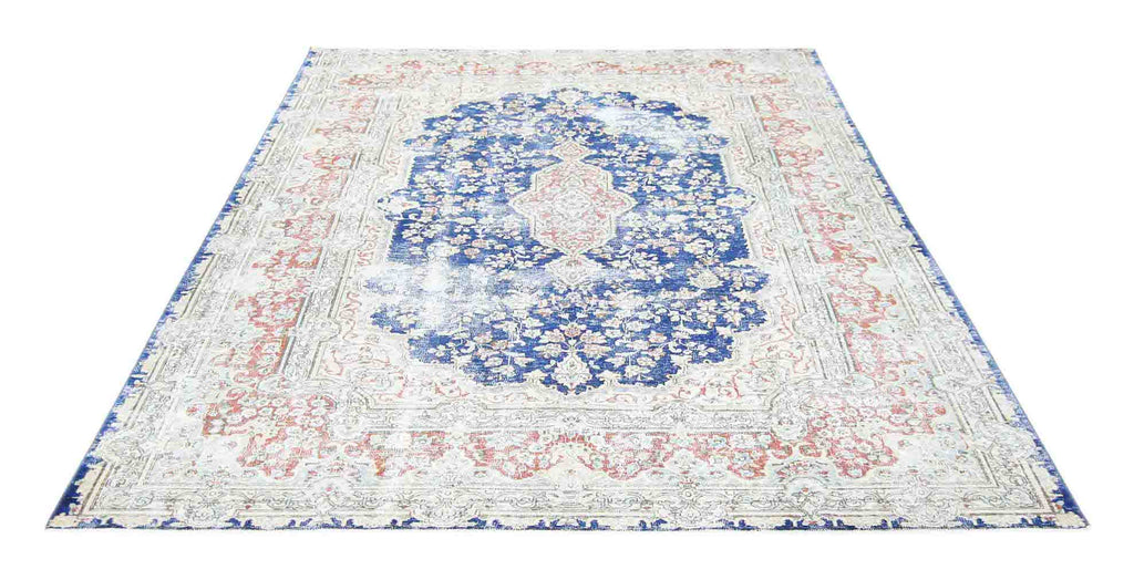 Handmade Vintage Persian Kerman Rug | 302 x 215 cm | 9'11" x 7'10" - Najaf Rugs & Textile