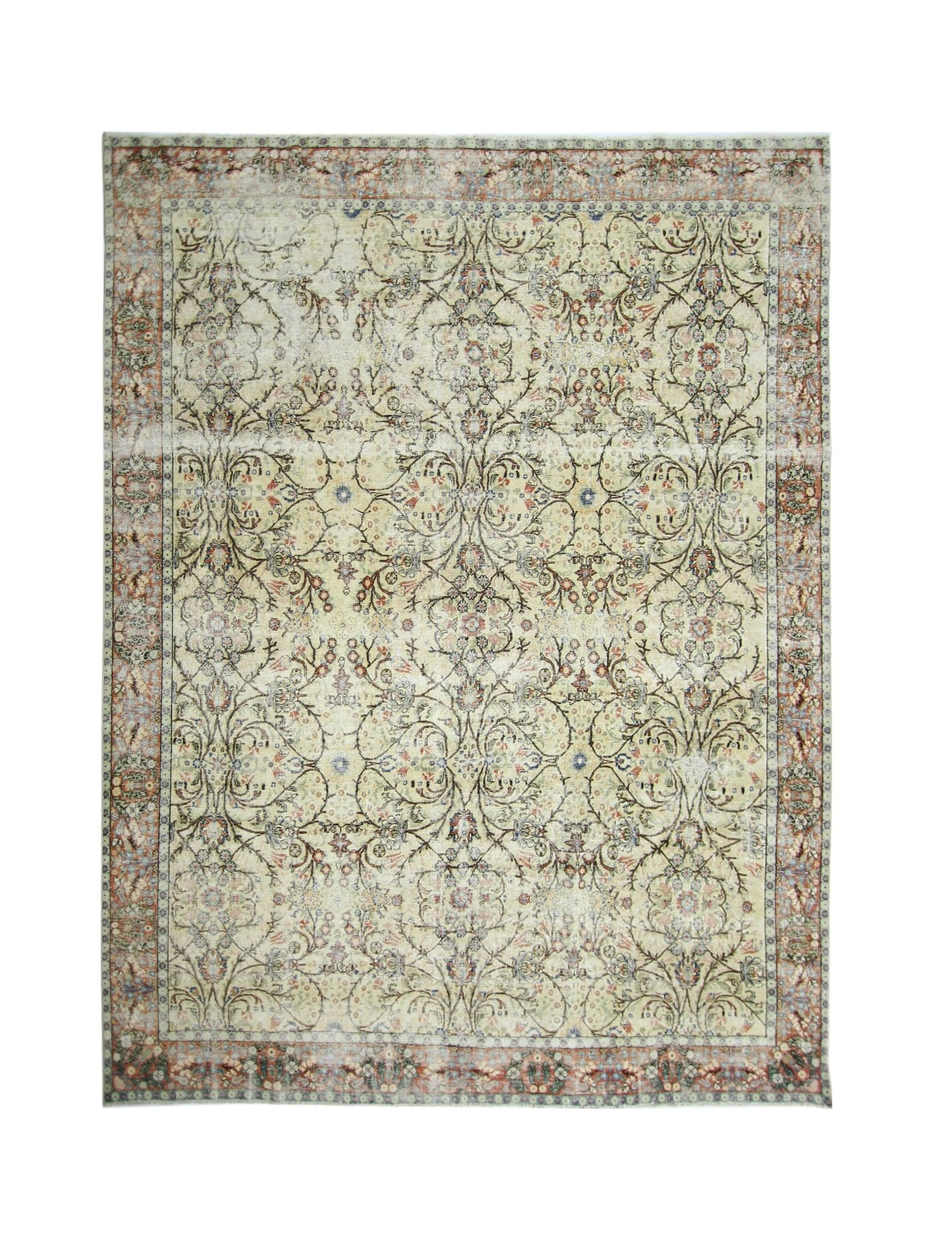 Handmade Vintage Persian Kerman Rug | 304 x 225 cm | 10' x 7'5" - Najaf Rugs & Textile