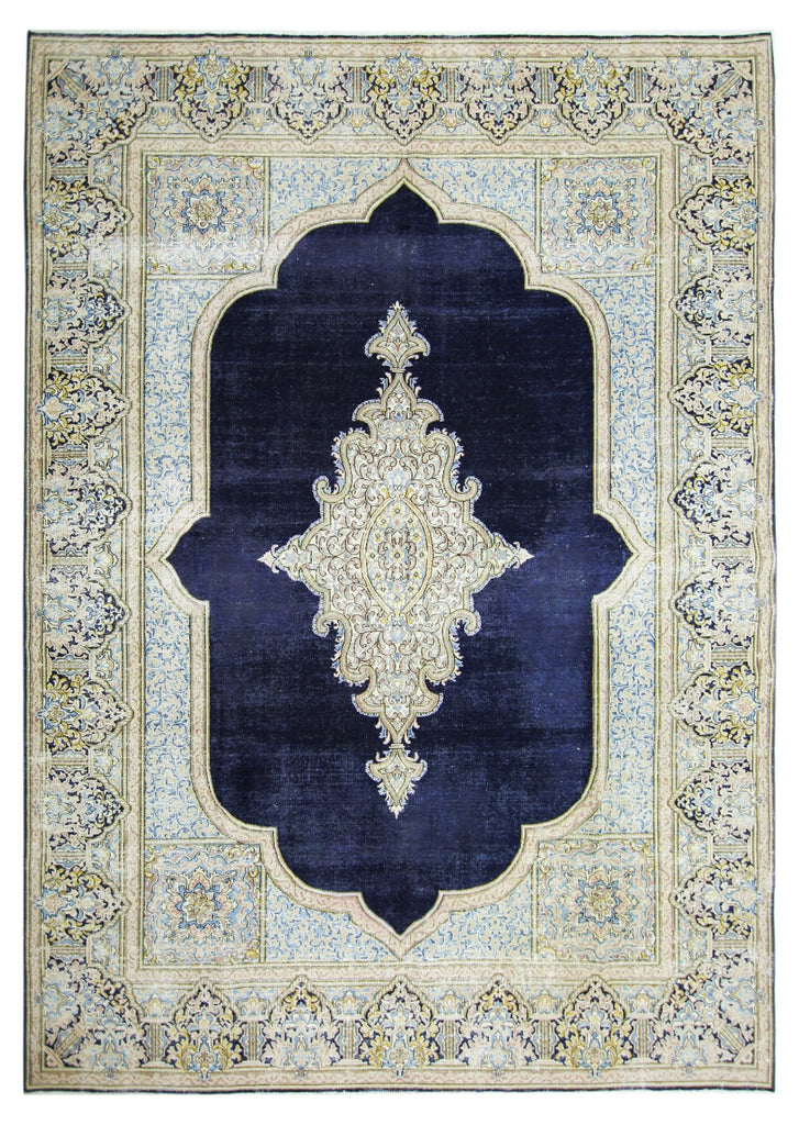 Handmade Vintage Persian Kerman Rug | 305 x 212 cm | 10' x 6'11" - Najaf Rugs & Textile