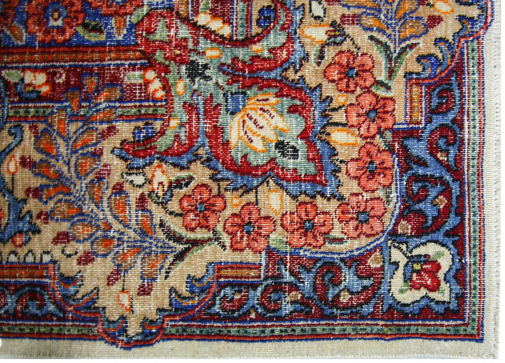 Handmade Vintage Persian Kerman Rug | 321 x 215 cm | 10'6" x 7' - Najaf Rugs & Textile