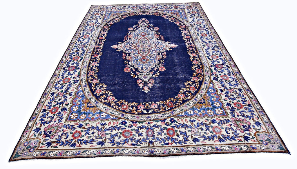 Handmade Vintage Persian Kerman Rug | 326 x 197 cm | 10'8" x 6'5" - Najaf Rugs & Textile