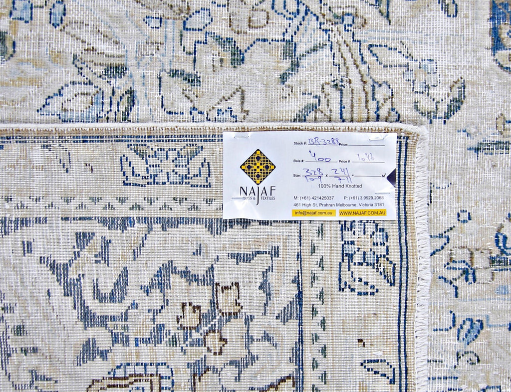 Handmade Vintage Persian Kerman Rug | 328 x 241 cm | 10'9" x 7'11" - Najaf Rugs & Textile