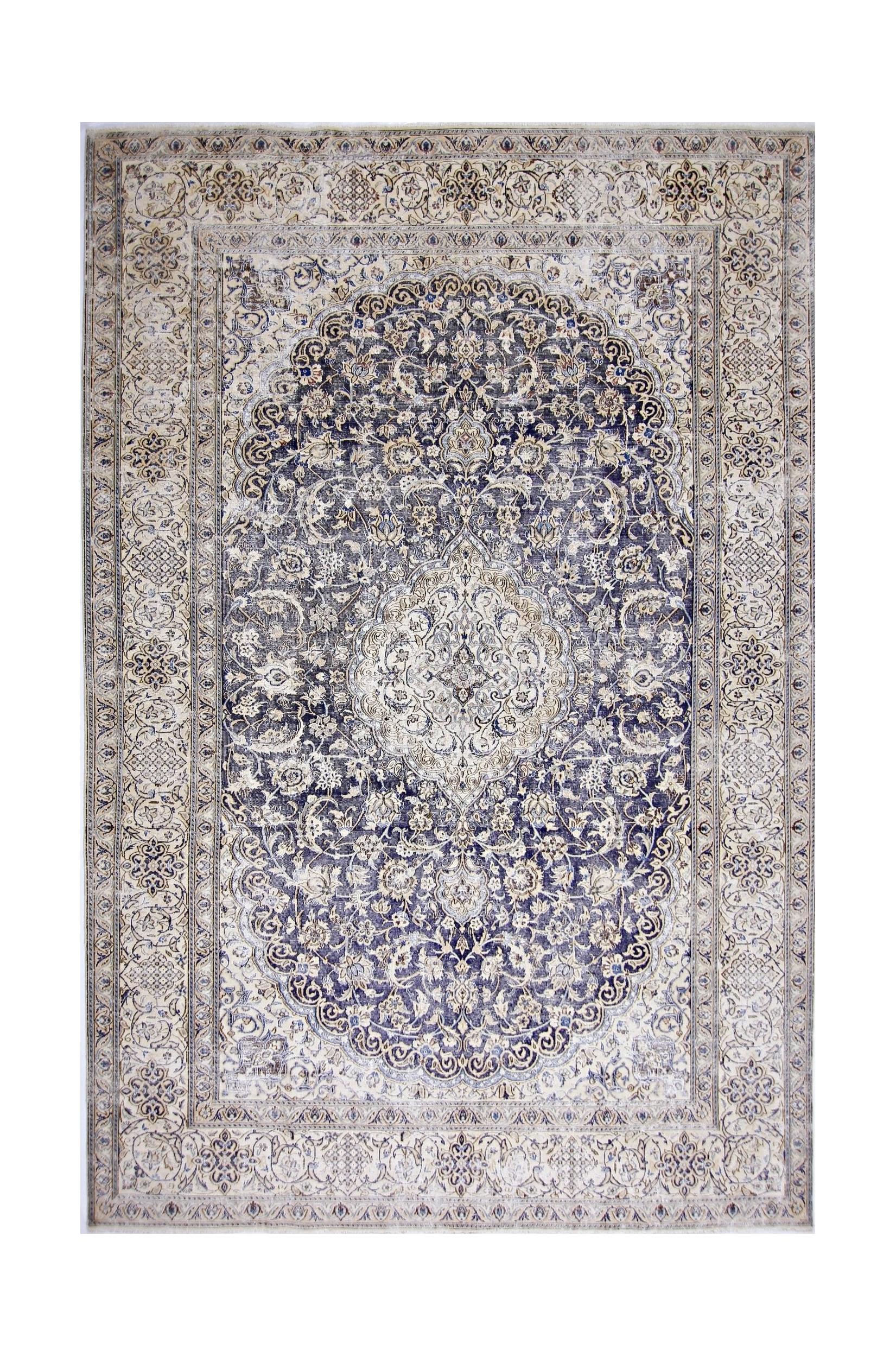 Handmade Vintage Persian Kerman Rug | 334 x 242 cm | 11' x 7'11" - Najaf Rugs & Textile