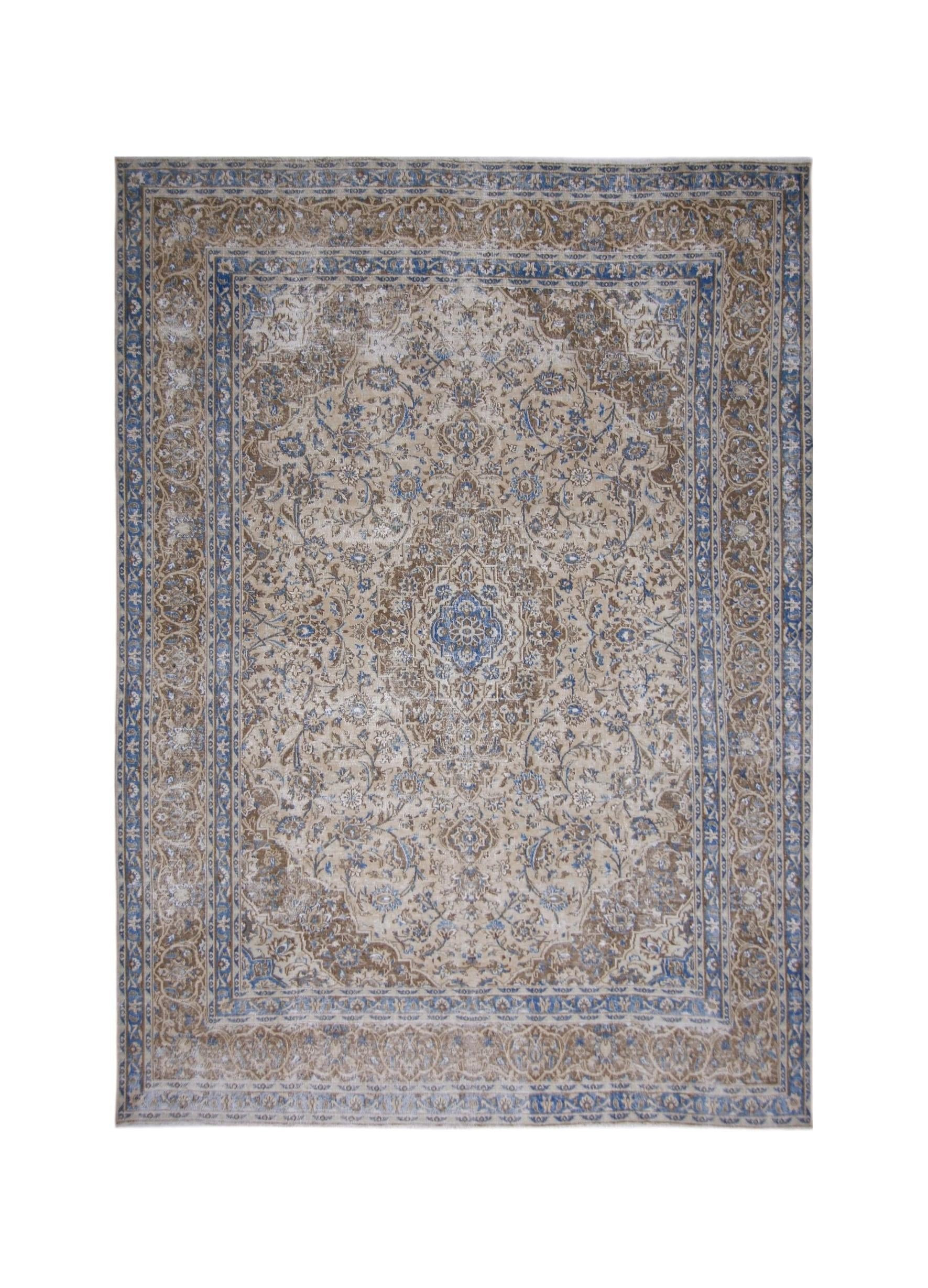 Handmade Vintage Persian Kerman Rug | 338 x 240 cm | 11'1" x 7'10" - Najaf Rugs & Textile