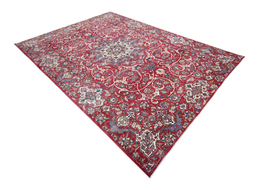 Handmade Vintage Persian Kerman Rug | 341 x 231 cm | 11'2" x 7'7" - Najaf Rugs & Textile