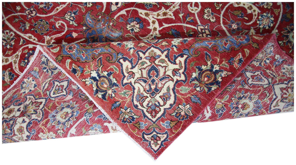 Handmade Vintage Persian Kerman Rug | 341 x 231 cm | 11'2" x 7'7" - Najaf Rugs & Textile